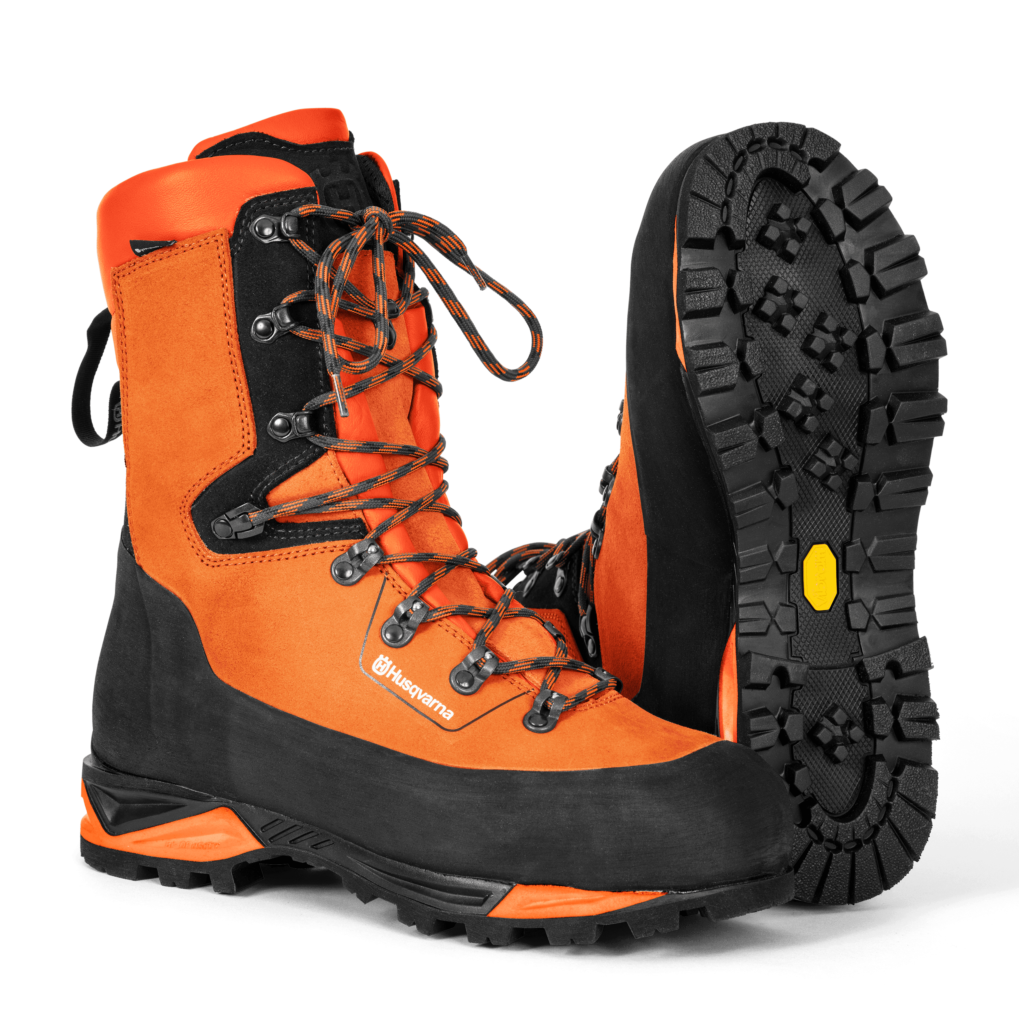 Protective leather boots with saw protection, Technical 24
